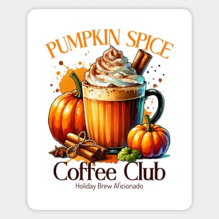 Pumpkin Spice Coffee Club Magnet